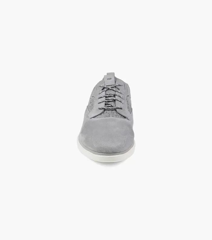 Men Fuel Knit Plain Toe Oxford Light Gray Florsheim Casual Shoes