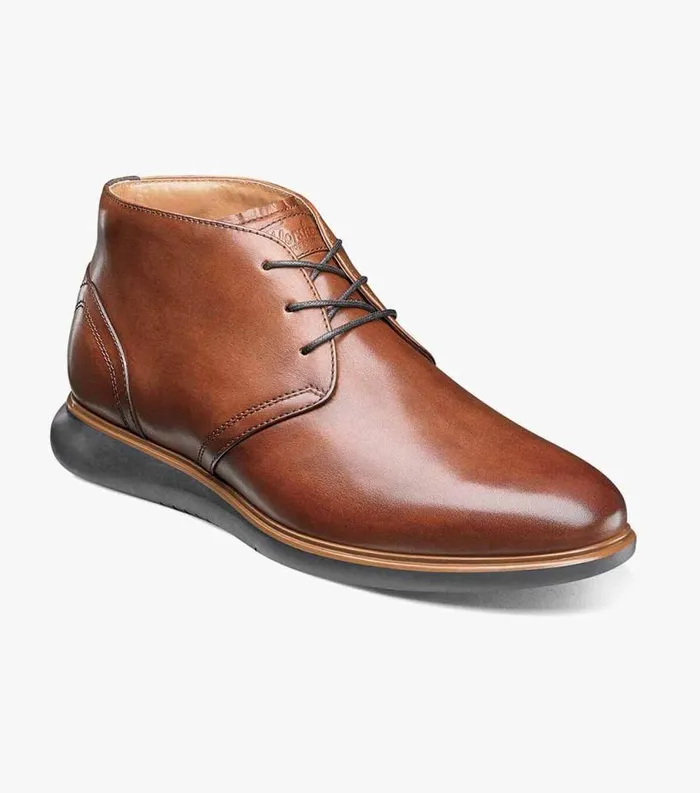 Men Fuel Plain Toe Chukka Boot Cognac Florsheim Casual Shoes