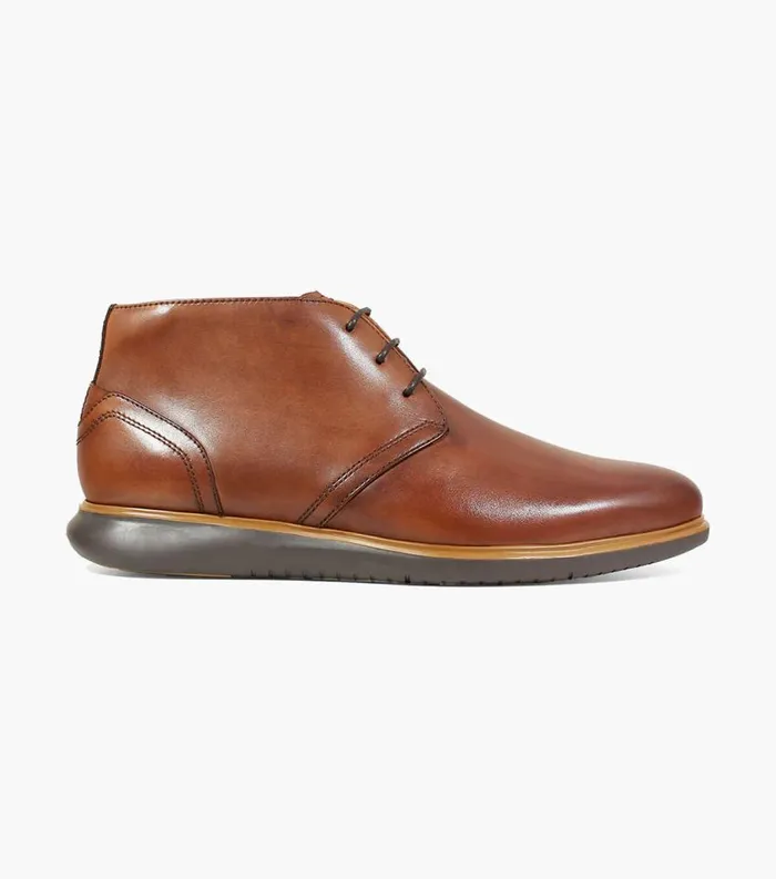 Men Fuel Plain Toe Chukka Boot Cognac Florsheim Casual Shoes