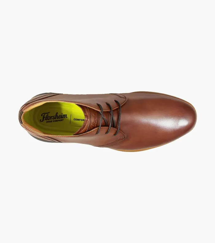 Men Fuel Plain Toe Chukka Boot Cognac Florsheim Casual Shoes