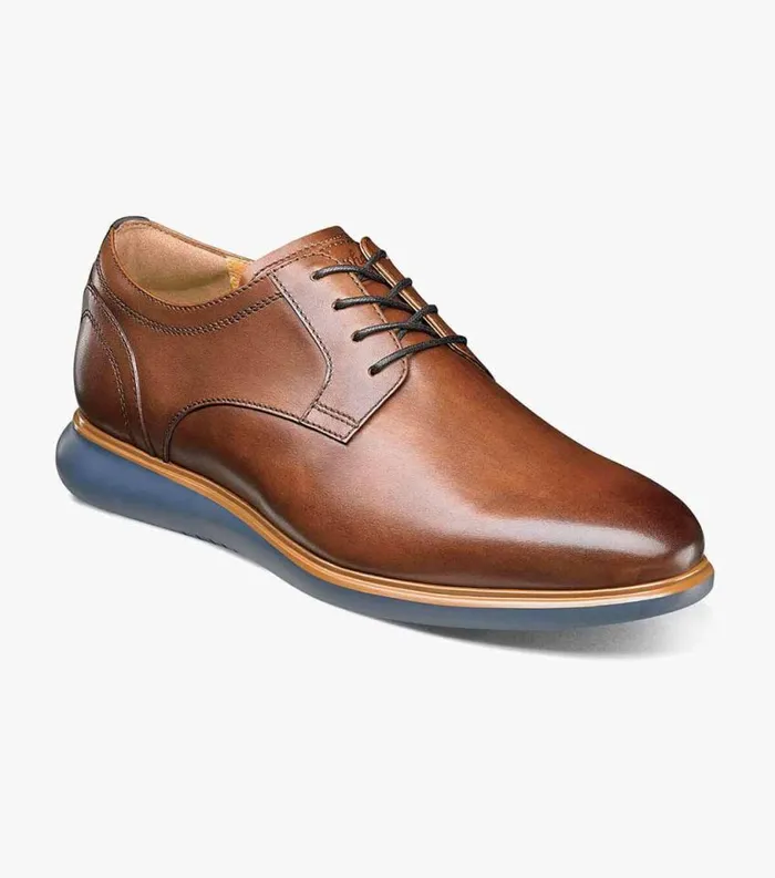 Men Fuel Plain Toe Oxford Cognac Florsheim Casual Shoes