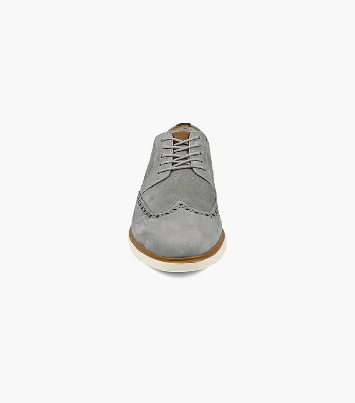 Men Fuel Wingtip Oxford Light Gray Florsheim Casual Shoes