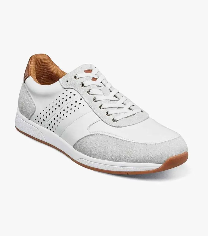 Men Fusion Sport Lace Up White Florsheim Casual Shoes