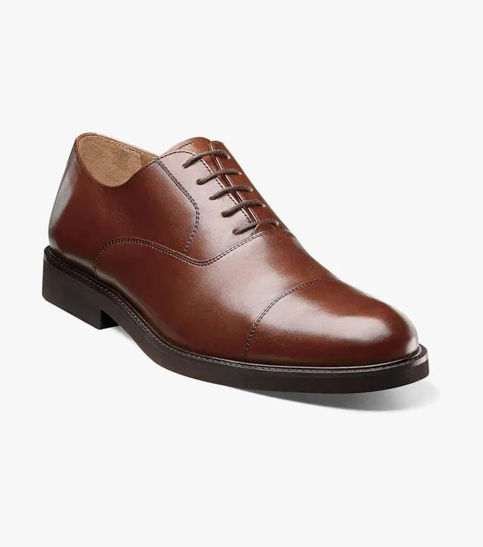 Men Gallo Cap Toe Oxford Cognac Florsheim Dress Shoes