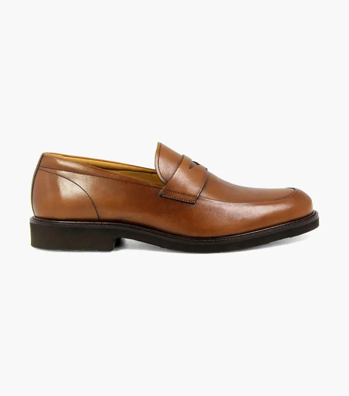 Men Gallo Moc Toe Penny Loafer Cognac Florsheim Dress Shoes