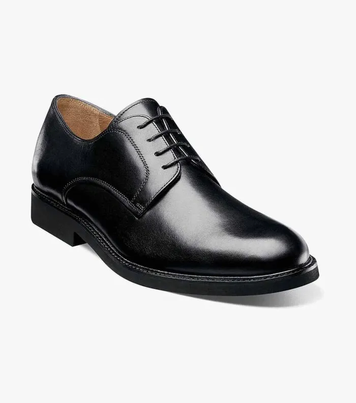Men Gallo Plain Toe Oxford Black Florsheim Dress Shoes