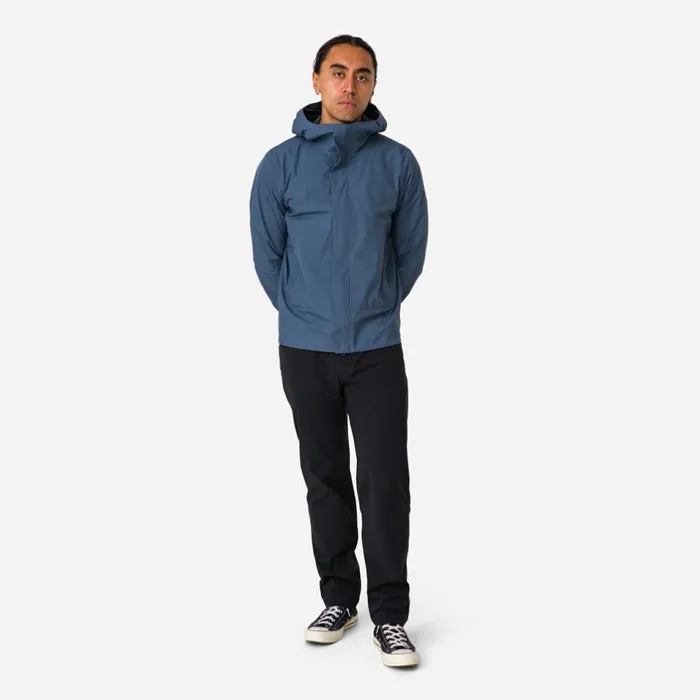 Men GoreTex Hooded Rain Jacket Dark Redredblackcarbon Greybluegrey Blue Rapha Jackets and Vests