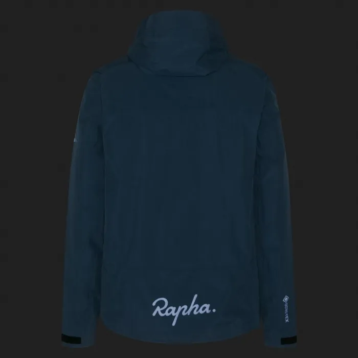 Men GoreTex Hooded Rain Jacket Dark Redredblackcarbon Greybluegrey Blue Rapha Jackets and Vests