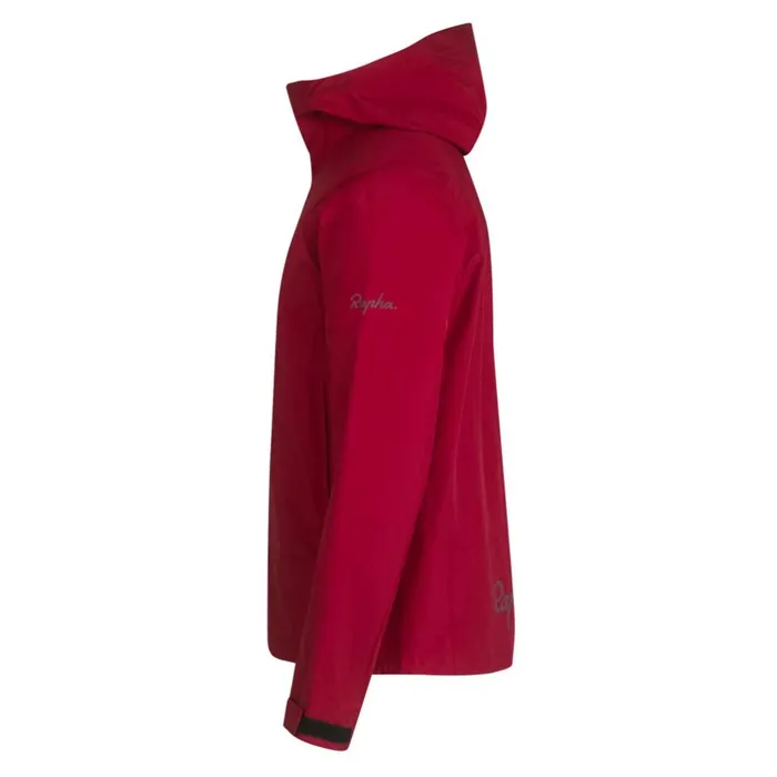 Men GoreTex Hooded Rain Jacket Dark Redredblackcarbon Greybluegrey Blue Rapha Jackets and Vests