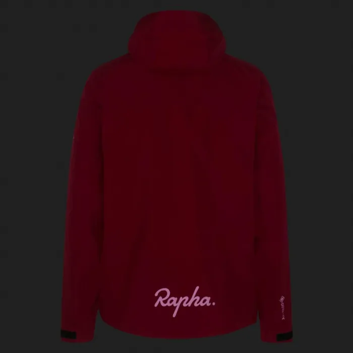 Men GoreTex Hooded Rain Jacket Dark Redredblackcarbon Greybluegrey Blue Rapha Jackets and Vests