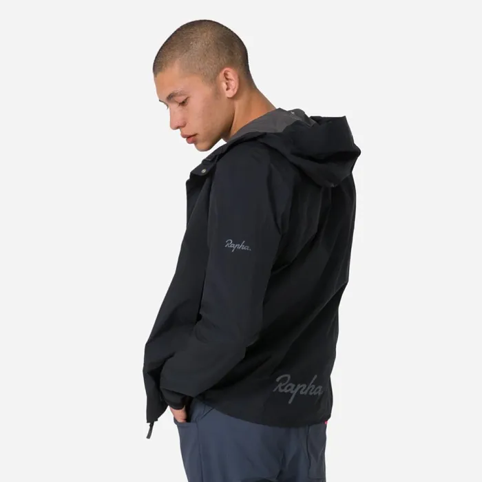 Men GoreTex Hooded Rain Jacket Dark Redredblackcarbon Greybluegrey Blue Rapha Jackets and Vests