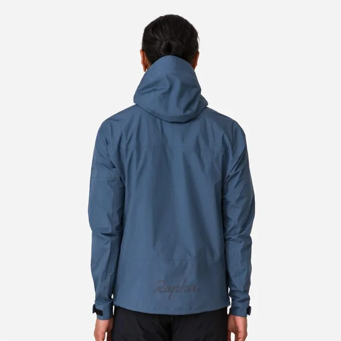 Men GoreTex Hooded Rain Jacket Dark Redredblackcarbon Greybluegrey Blue Rapha Jackets and Vests