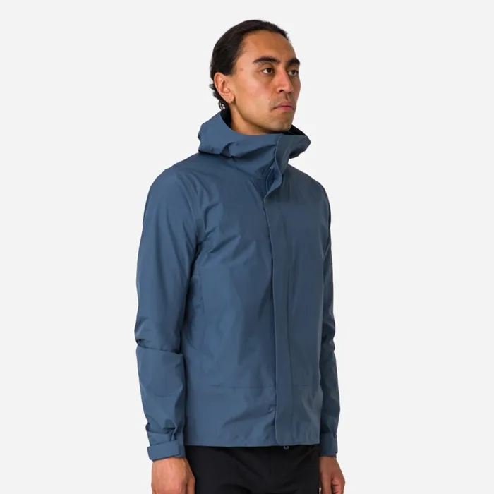 Men GoreTex Hooded Rain Jacket Dark Redredblackcarbon Greybluegrey Blue Rapha Jackets and Vests