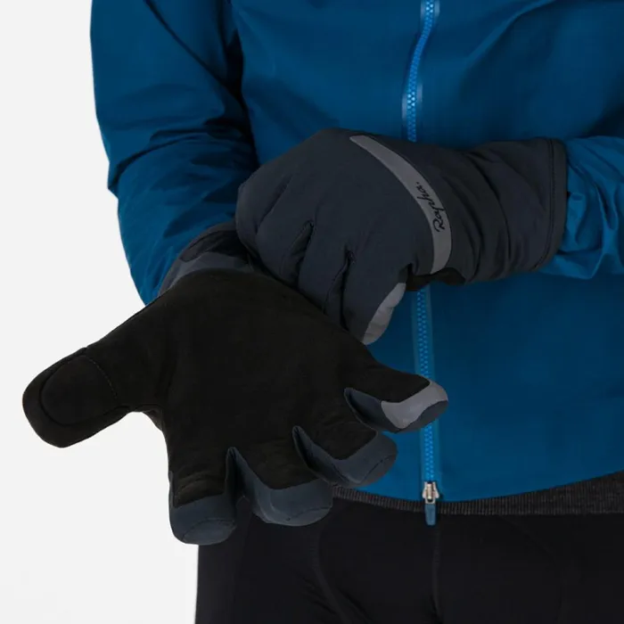 Men GoreTex Insulated Waterproof Glove Blackgrey Rapha Hats Gloves and Accessories