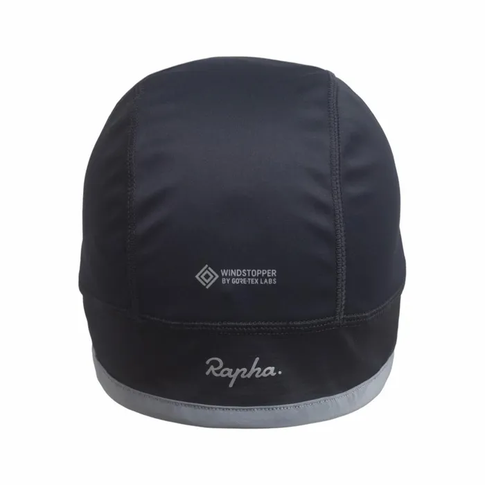 Men GoreTex Windstopper Thermal Hat Black Black Rapha Hats Gloves and Accessories