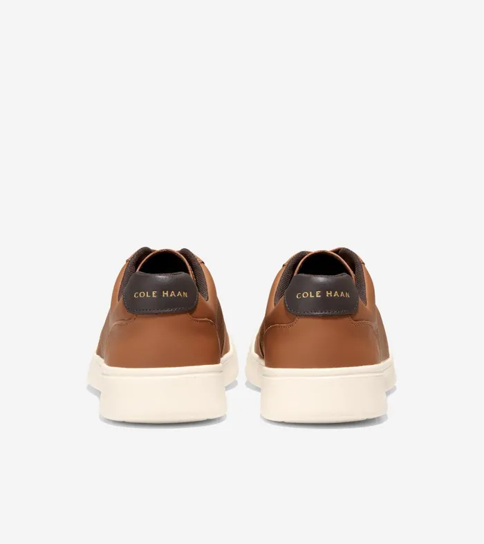 Men Grand Crosscourt Modern Tennis Sneakers British Tan Perforateddark Brown Cole Haan Sneakers