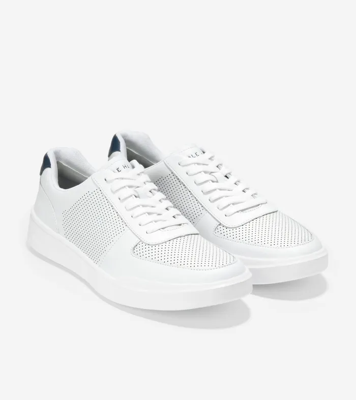 Men Grand Crosscourt Modern Tennis Sneakers Optic White Perforatedpeacock Cole Haan Sneakers