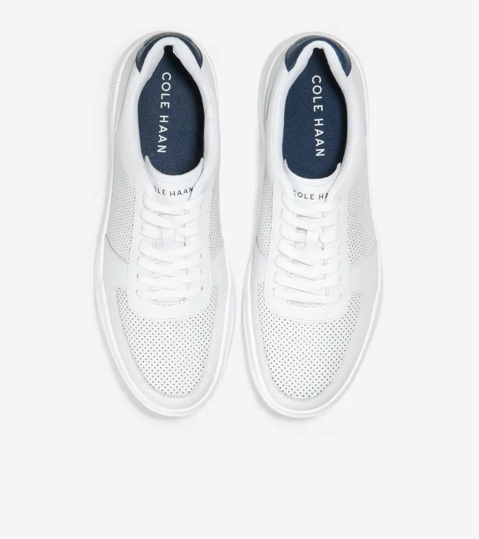Men Grand Crosscourt Modern Tennis Sneakers Optic White Perforatedpeacock Cole Haan Sneakers