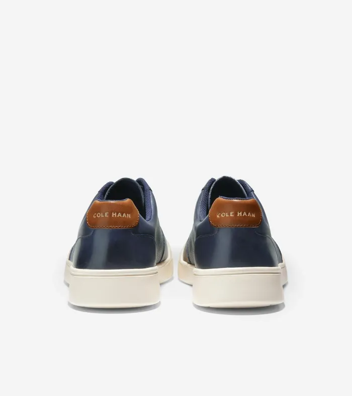 Men Grand Crosscourt Modern Tennis Sneakers Peacoat Perforatedbritish Tan Cole Haan Sneakers