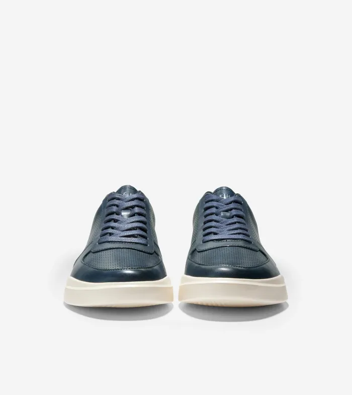 Men Grand Crosscourt Modern Tennis Sneakers Peacoat Perforatedbritish Tan Cole Haan Sneakers