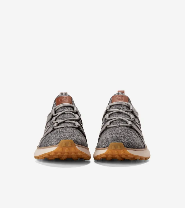 Men GrandMoslashtion II Stitchlitetrade Sneakers Gray Pinstripe Stitchliteandtradebritish Tanivory Cole Haan Sneakers