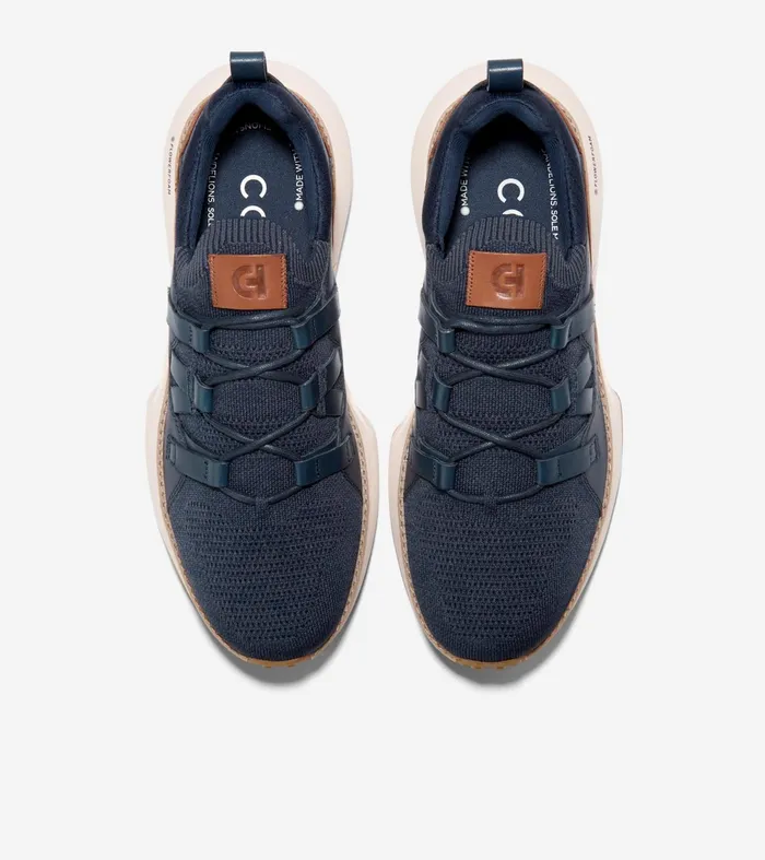 Men GrandMoslashtion II Stitchlitetrade Sneakers Navy Stitchliteandtradestormy Weatherbritish Tanivory Cole Haan Sneakers