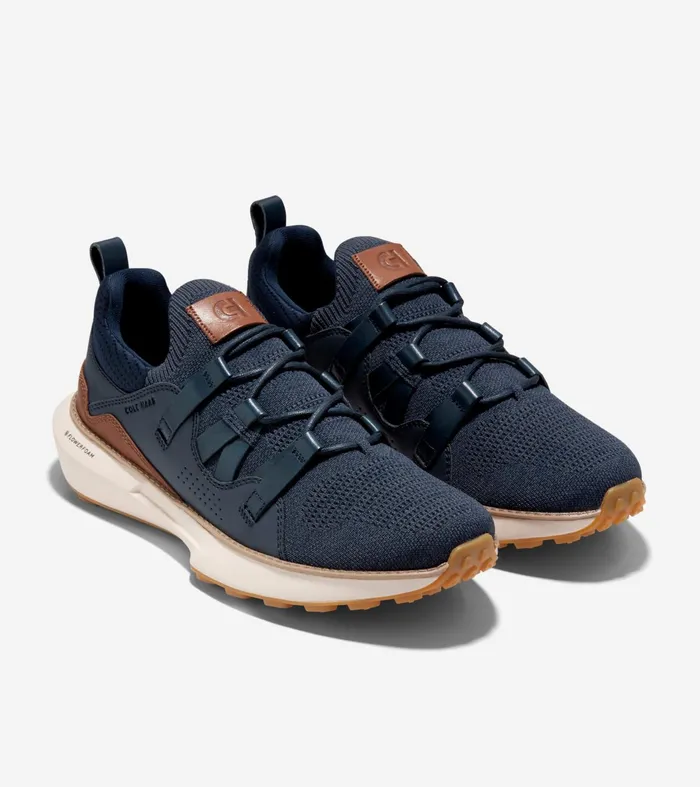 Men GrandMoslashtion II Stitchlitetrade Sneakers Navy Stitchliteandtradestormy Weatherbritish Tanivory Cole Haan Sneakers