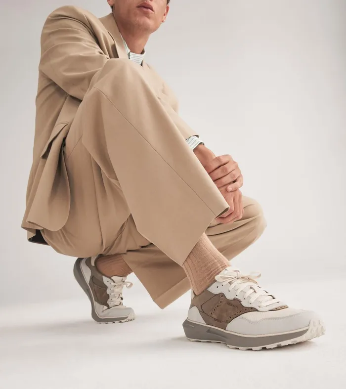 Men GrandProslash Ashland Sneakers Sand Dollarsilver Liningirish Coffee Cole Haan Sneakers