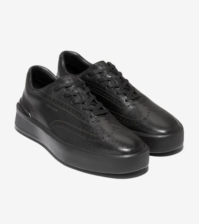 Men GrandProslash Crew Wingtip Sneakers Black Cole Haan Sneakers