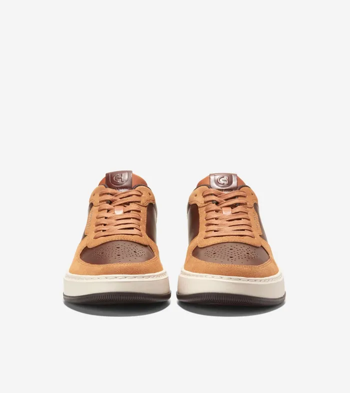 Men GrandProslash Crossover Sneakers Acorn Browntrellisivory Cole Haan Sneakers