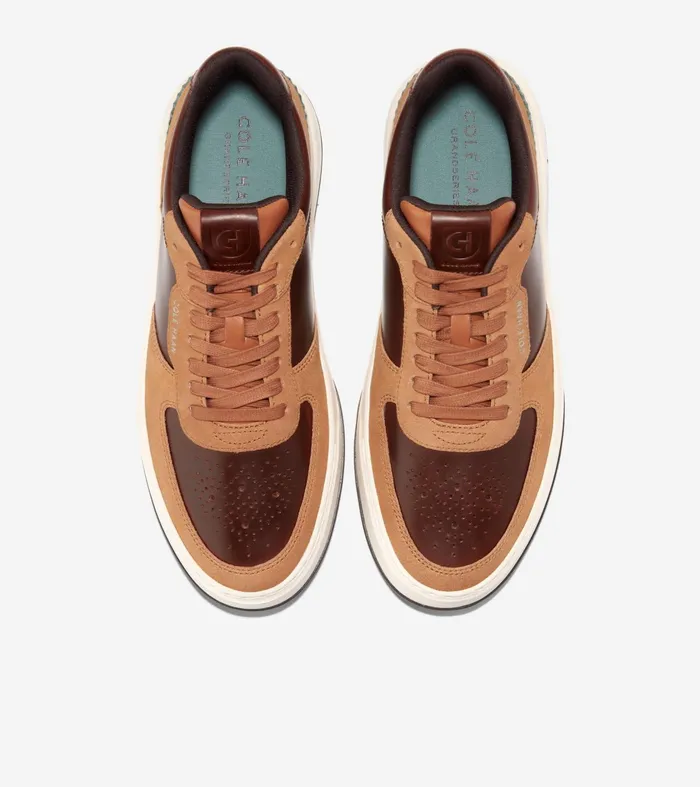 Men GrandProslash Crossover Sneakers Acorn Browntrellisivory Cole Haan Sneakers