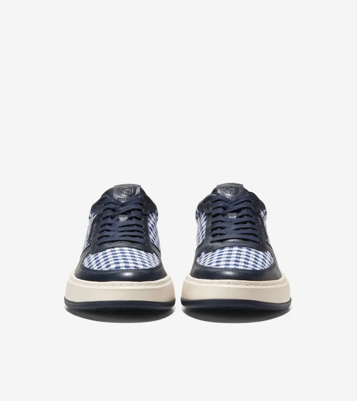 Men GrandProslash Crossover Sneakers Navy Blazerginghamivory Cole Haan Sneakers