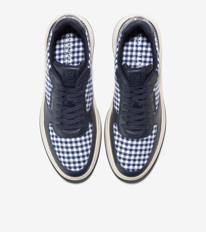 Men GrandProslash Crossover Sneakers Navy Blazerginghamivory Cole Haan Sneakers