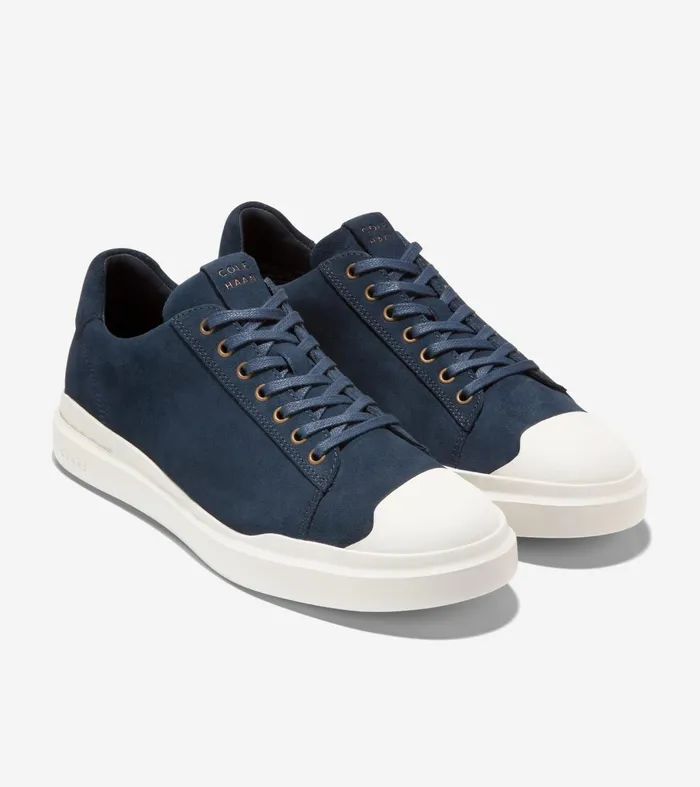 Men GrandProslash Rally Cap Toe Sneakers Navy Inkivory Cole Haan Sneakers