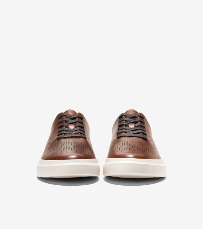 Men GrandProslash Rally Laser Cut Sneakers Acornsesameivory Cole Haan Sneakers