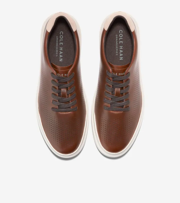 Men GrandProslash Rally Laser Cut Sneakers Acornsesameivory Cole Haan Sneakers
