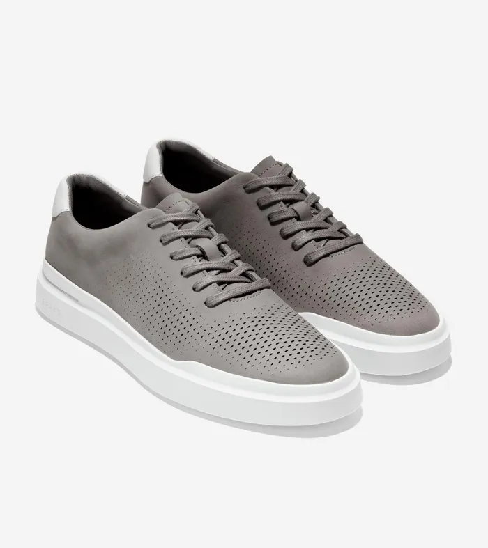 Men GrandProslash Rally Laser Cut Sneakers Ironstoneoptic White Cole Haan Sneakers
