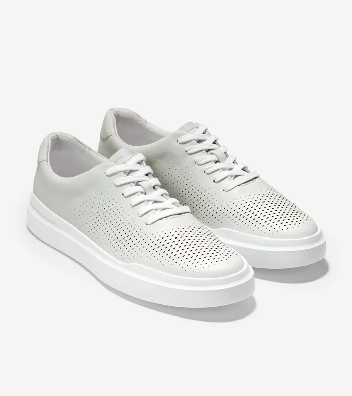 Men GrandProslash Rally Laser Cut Sneakers White Cole Haan Sneakers