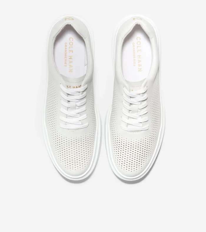 Men GrandProslash Rally Laser Cut Sneakers White Cole Haan Sneakers