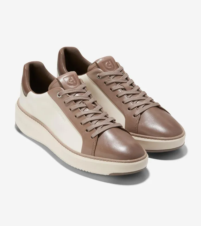 Men GrandProslash Topspin Sneakers Ivoryirish Coffeebirch Cole Haan Sneakers