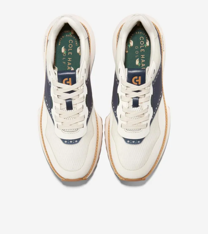 Men GrandProslash WaterResistant Ashland Golf Sneakers Ivorynavy Blazer Blue Cole Haan Sneakers