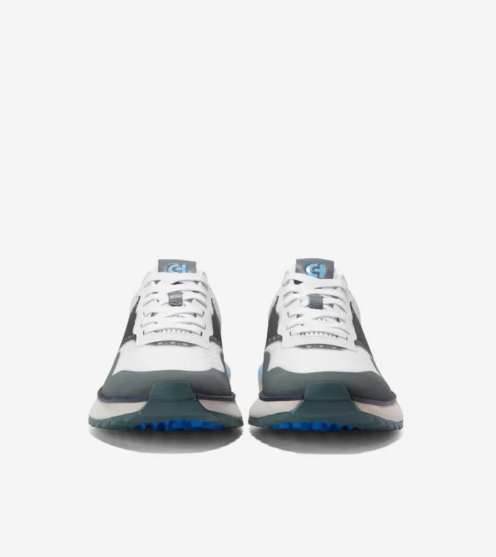 Men GrandProslash WaterResistant Ashland Golf Sneakers Storm Grayoptic Whitemarina Blue Cole Haan Sneakers