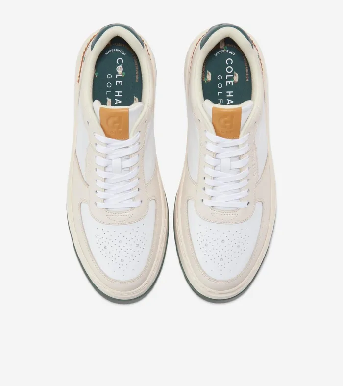 Men GrandProslash Waterproof Crossover Golf Shoes Whitecap Grayoptic Whiteivorymyrtle Cole Haan Golf Shoes