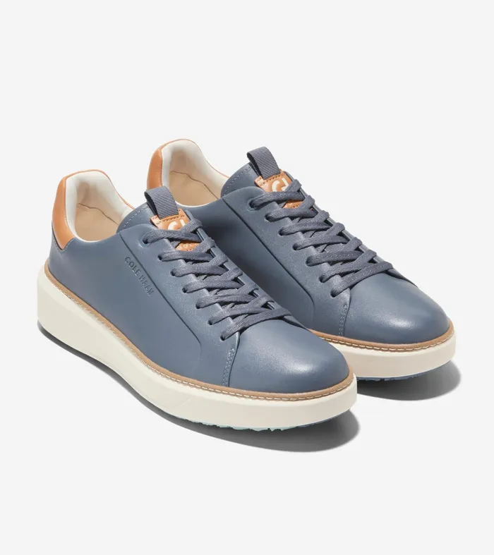 Men GrandProslash Waterproof Topspin Golf Shoes Folkstone Graynatural Tanivory Cole Haan Sneakers