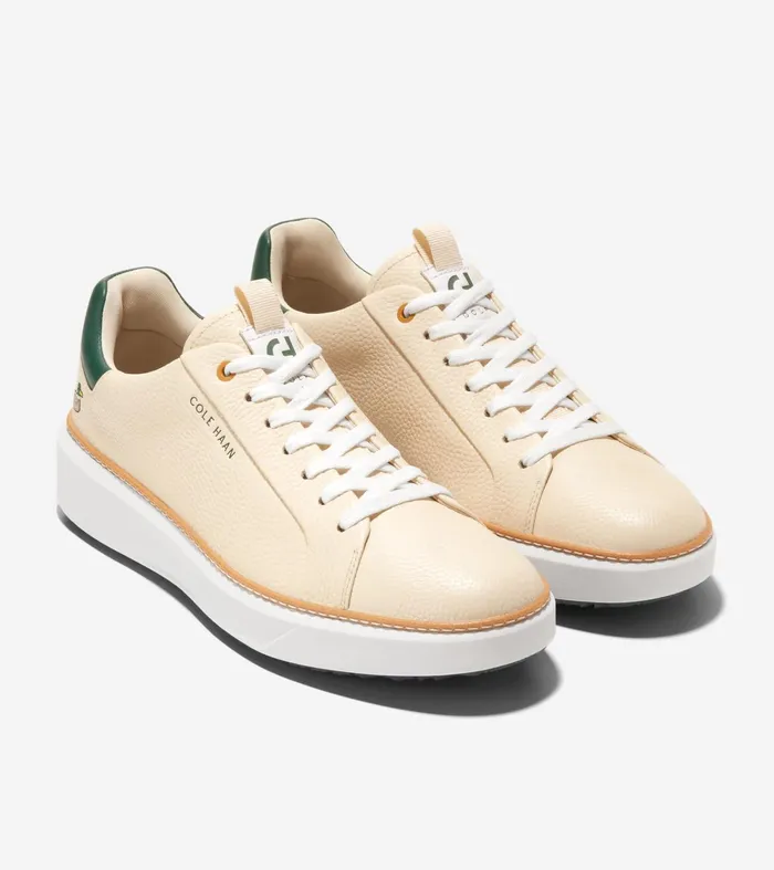 Men GrandProslash Waterproof Topspin Golf Shoes Vanillatrekking Greenoptic White Cole Haan Sneakers