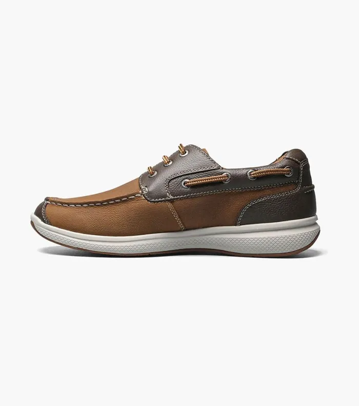 Men Great Lakes Moc Toe Oxford Stone Florsheim Casual Shoes