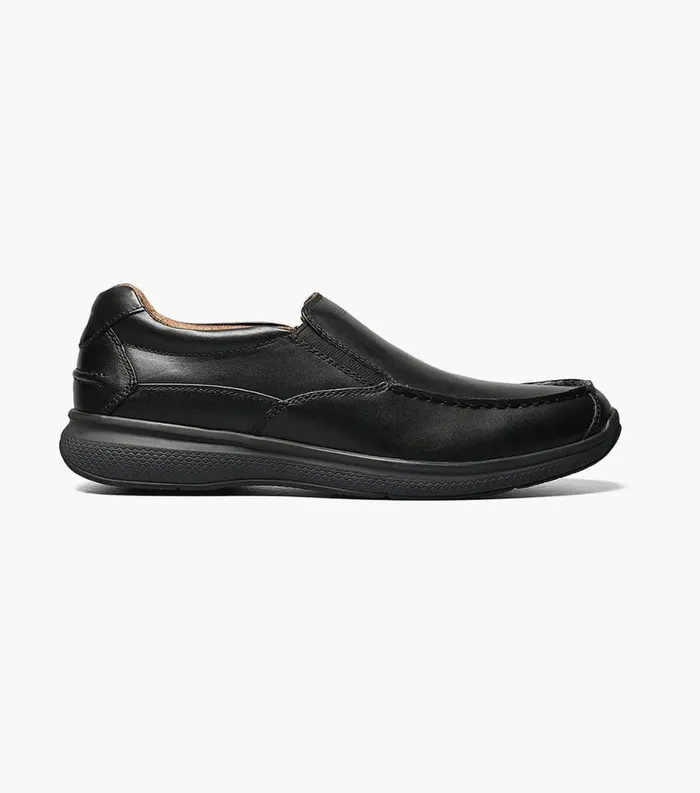 Men Great Lakes Moc Toe Slip On Black Florsheim Casual Shoes