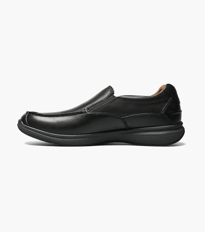Men Great Lakes Moc Toe Slip On Black Florsheim Casual Shoes