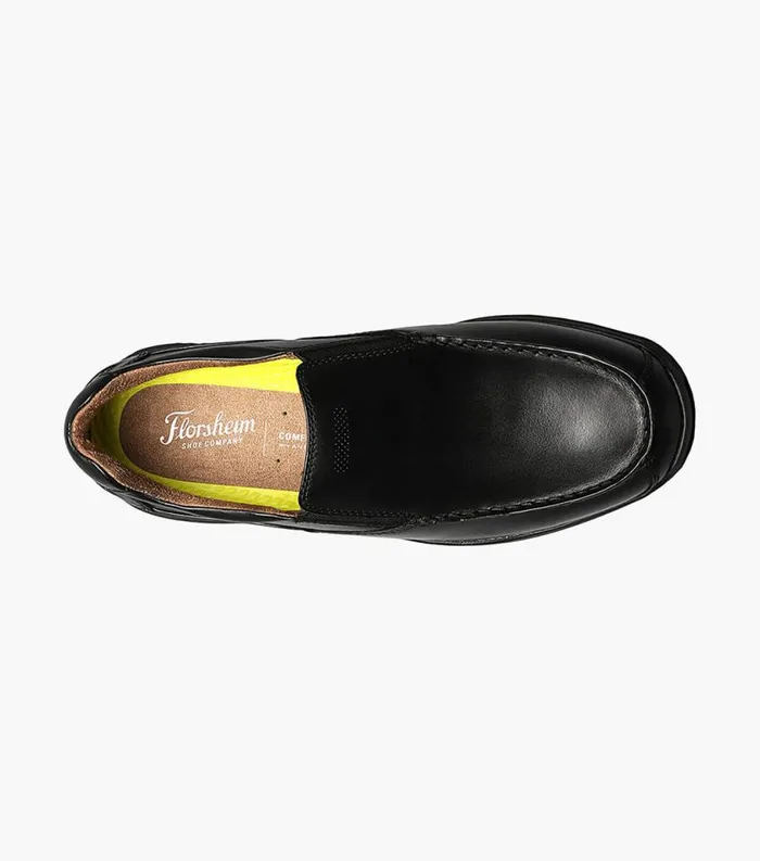 Men Great Lakes Moc Toe Slip On Black Florsheim Casual Shoes