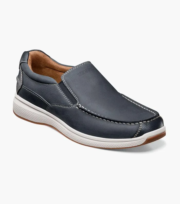 Men Great Lakes Moc Toe Slip On Indigo Florsheim Casual Shoes